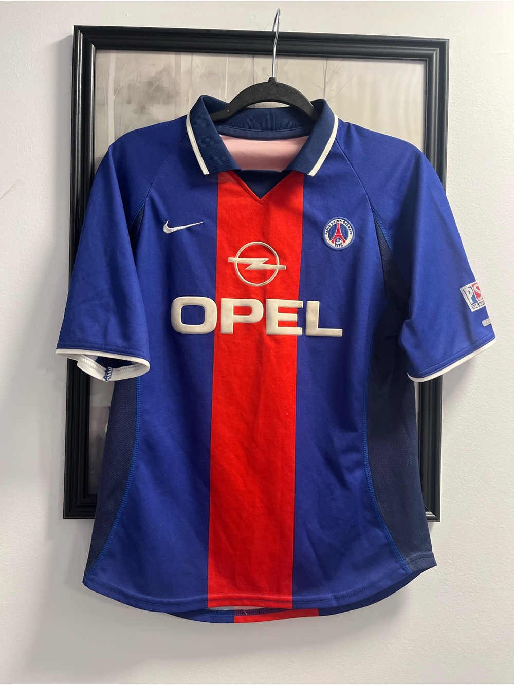 Nike Paris Saint-Germain authentic 1999 Soccer Jersey with Opel Logo